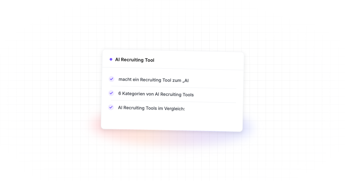 AI Recruiting Tool – im Überblick