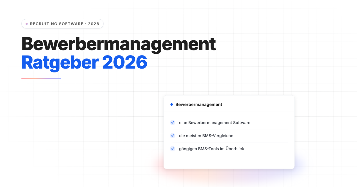 Bewerbermanagement Software Vergleich 2026: Was Personalberater wirklich brauchen