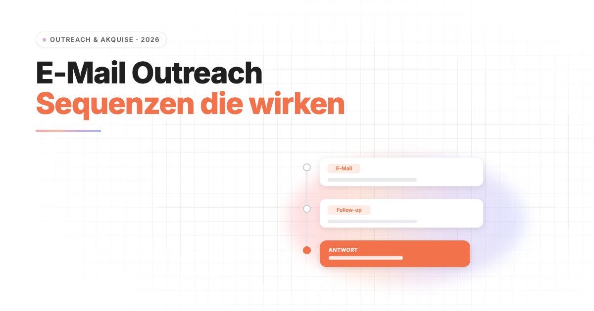 E-Mail Outreach Sequenzen für Recruiter 2026 — Aufbau & Vorlagen