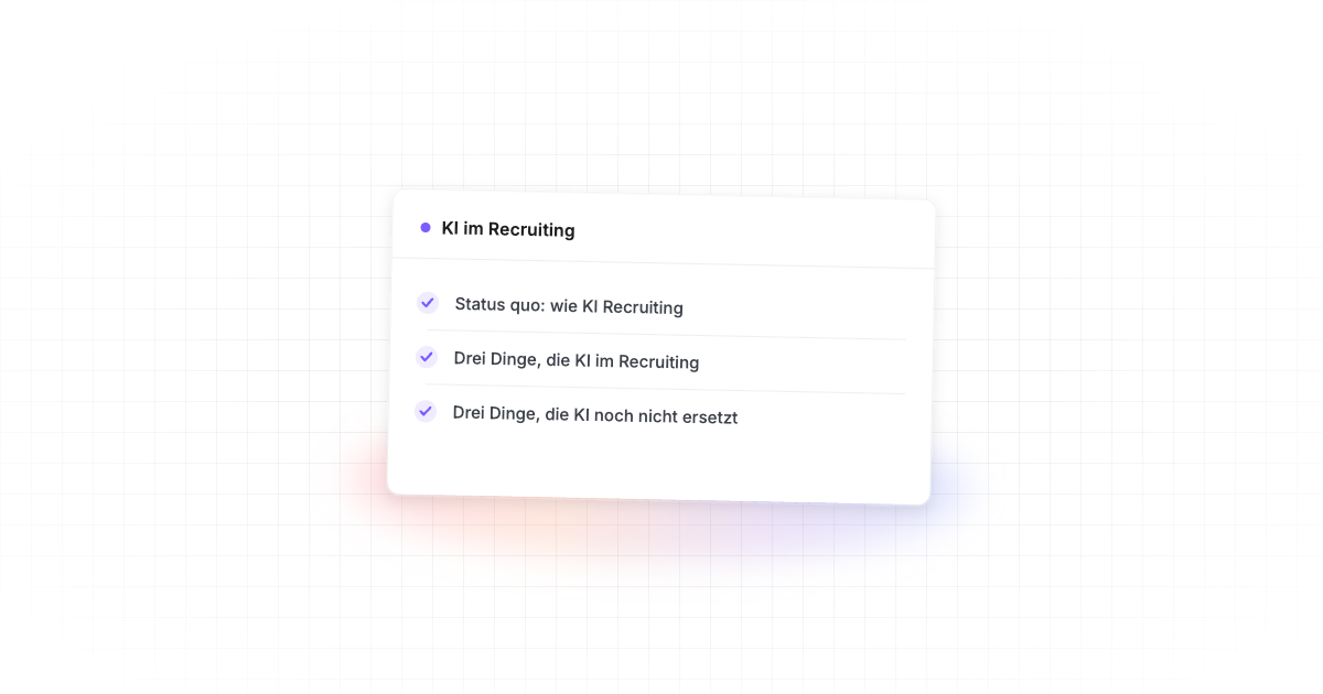 KI im Recruiting – was sie kann und was nicht