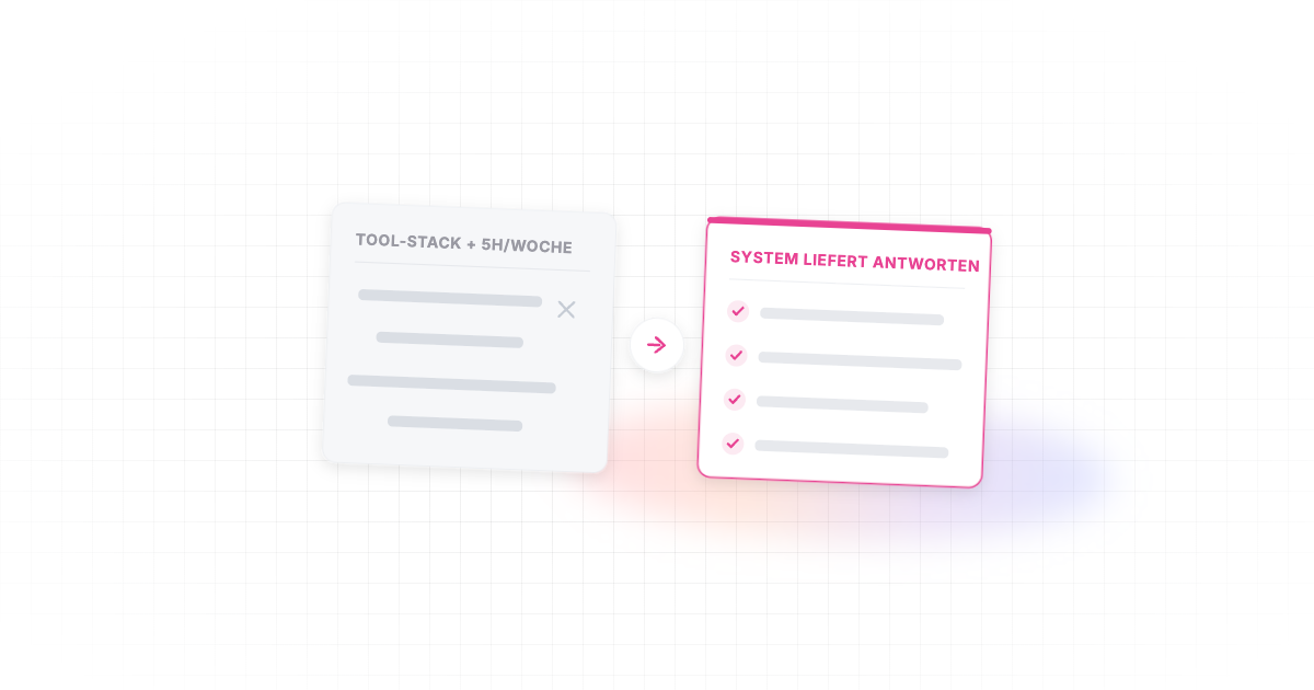 Vom Tool-Stack zum System – Vorher/Nachher