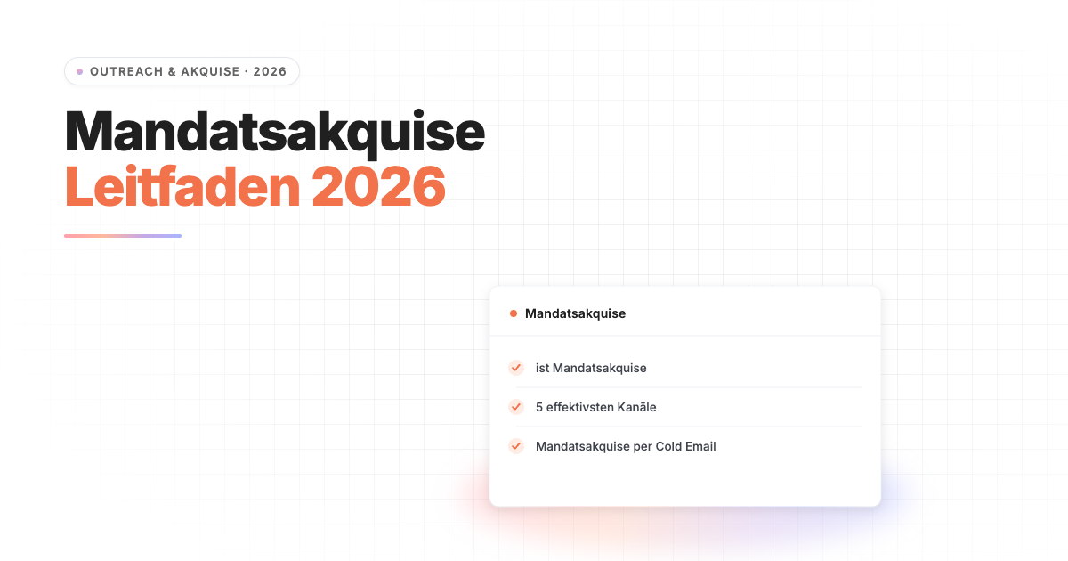 Mandatsakquise Personalberatung 2026 — Strategien & Praxisleitfaden