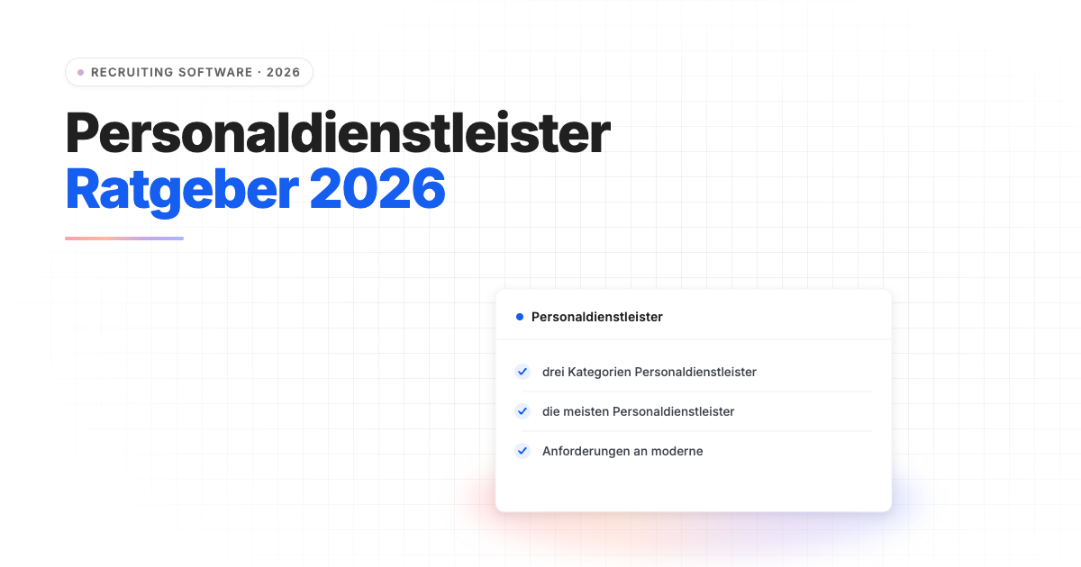 Personaldienstleister Software: Was 2026 wirklich skaliert