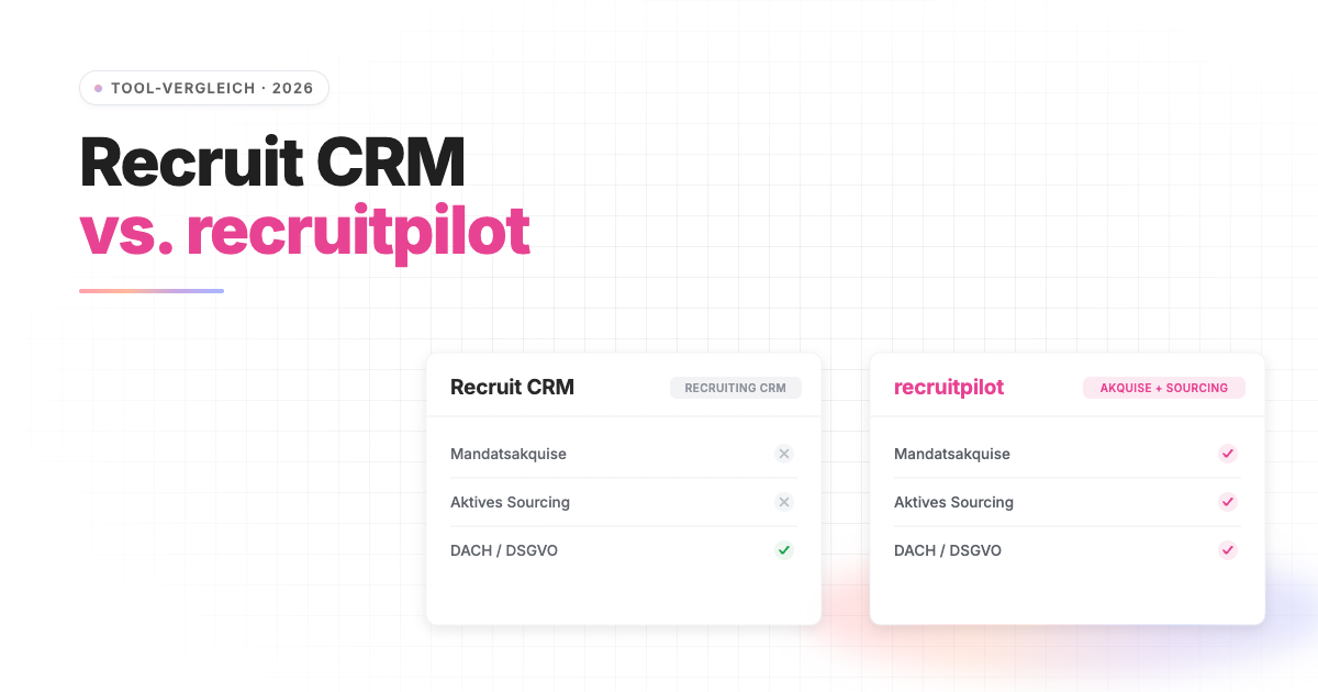 Recruit CRM Alternative: Was Personaldienstleister im DACH-Raum wirklich brauchen