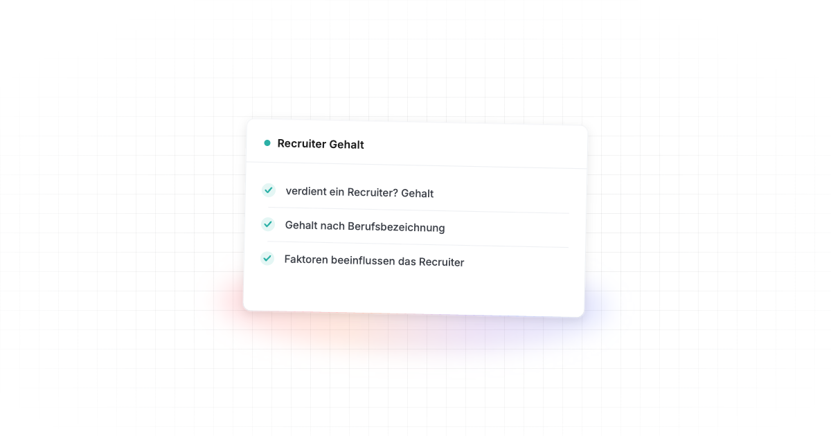 Recruiter Gehalt 2026 – im Überblick