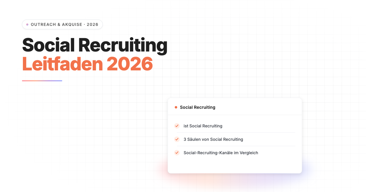 Social Recruiting: Der vollständige Guide für 2026